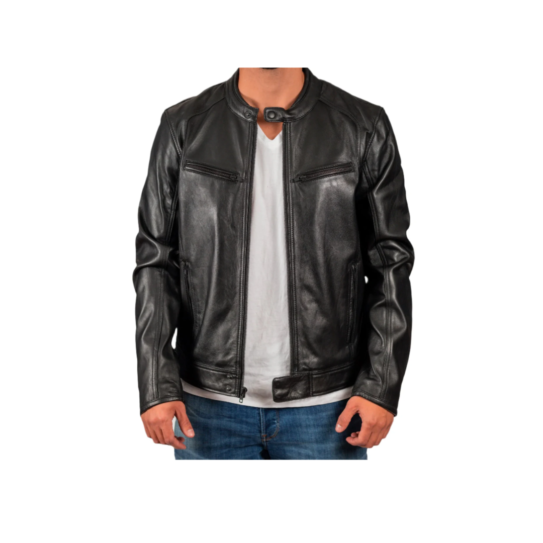 Clarson Men's Leather Jacket | Demastic USA