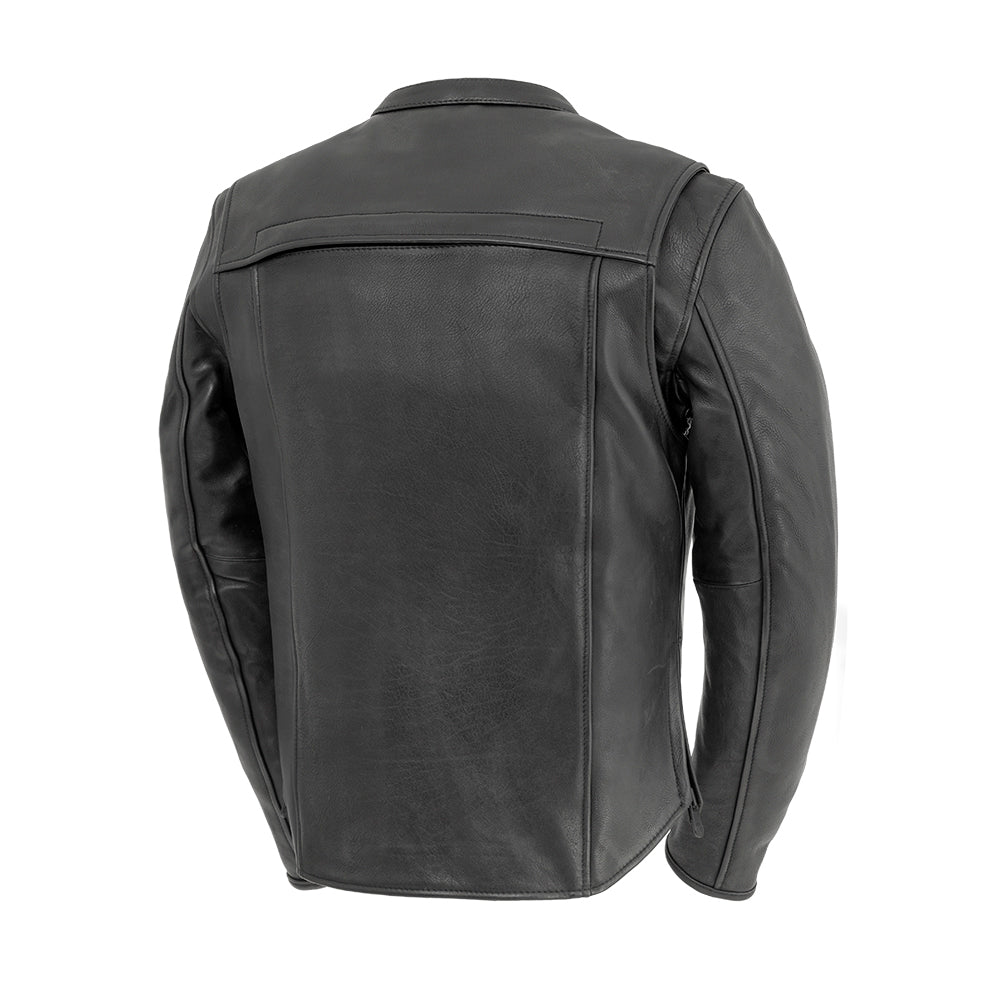 Bolt Men's Motorcycle Leather Jacket | Demastic USA - Demastic