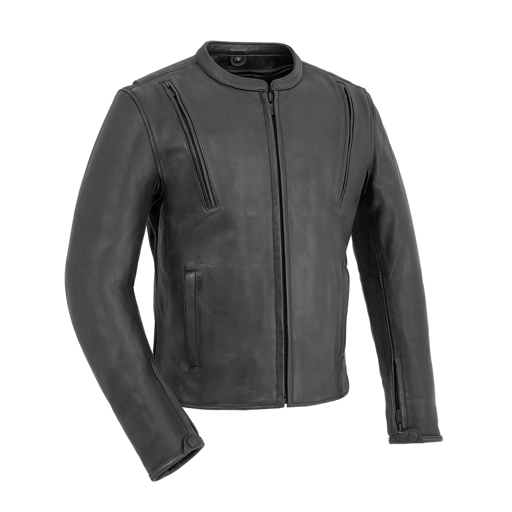 Bolt Men's Motorcycle Leather Jacket | Demastic USA - Demastic