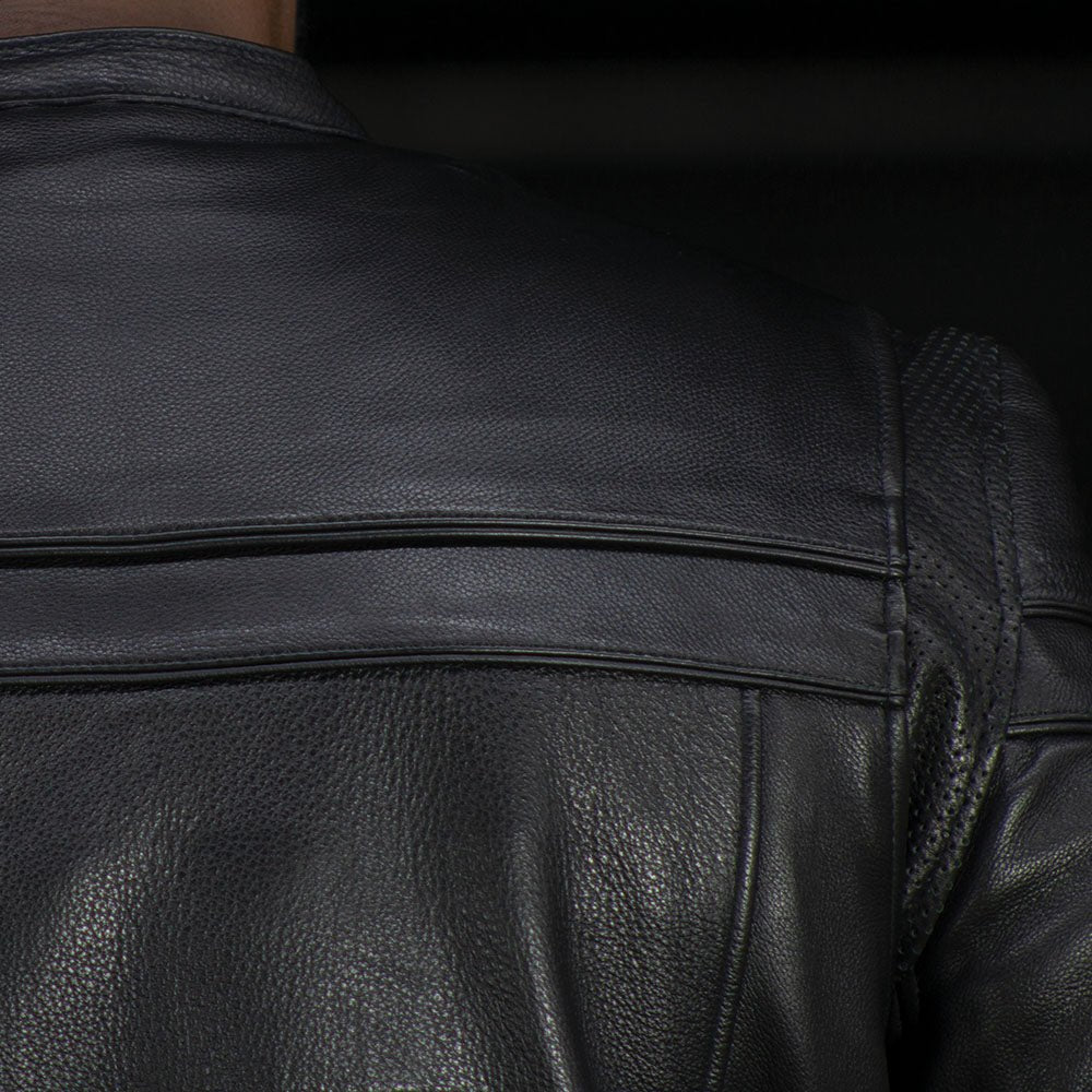 Elvardo Men's Motorcycle Leather Jacket | Demastic USA - Demastic