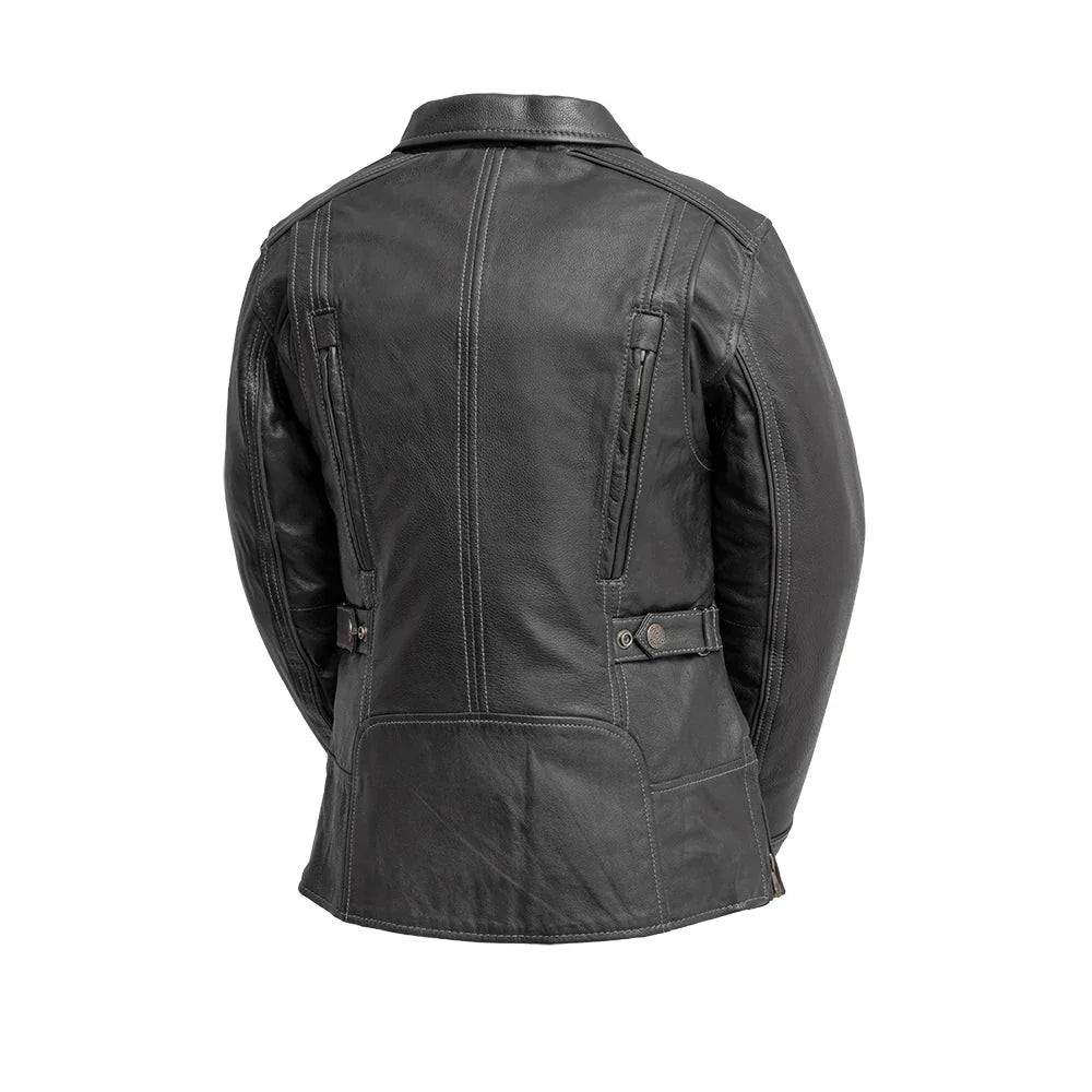 Fiona Women's Motorcycle Leather Jacket | Demastic USA - Demastic