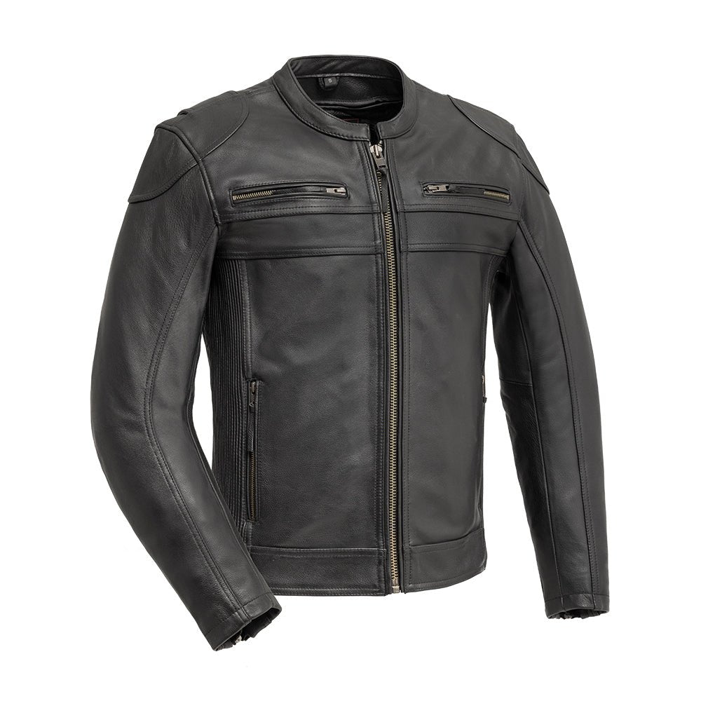 Onyx Men's Motorcycle Leather Jacket | Demastic USA - Demastic