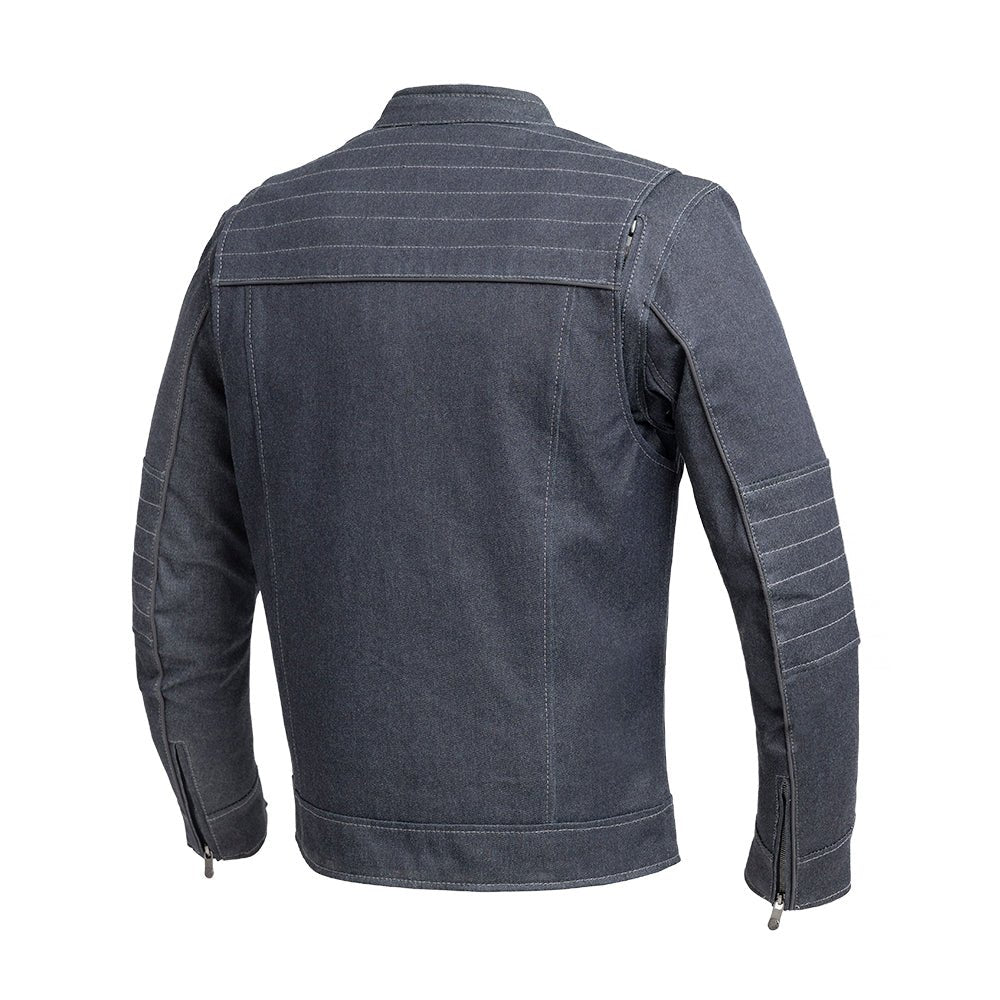 Rex Men's Thunder Denim Motorcycle Jacket | Demastic USA - Demastic