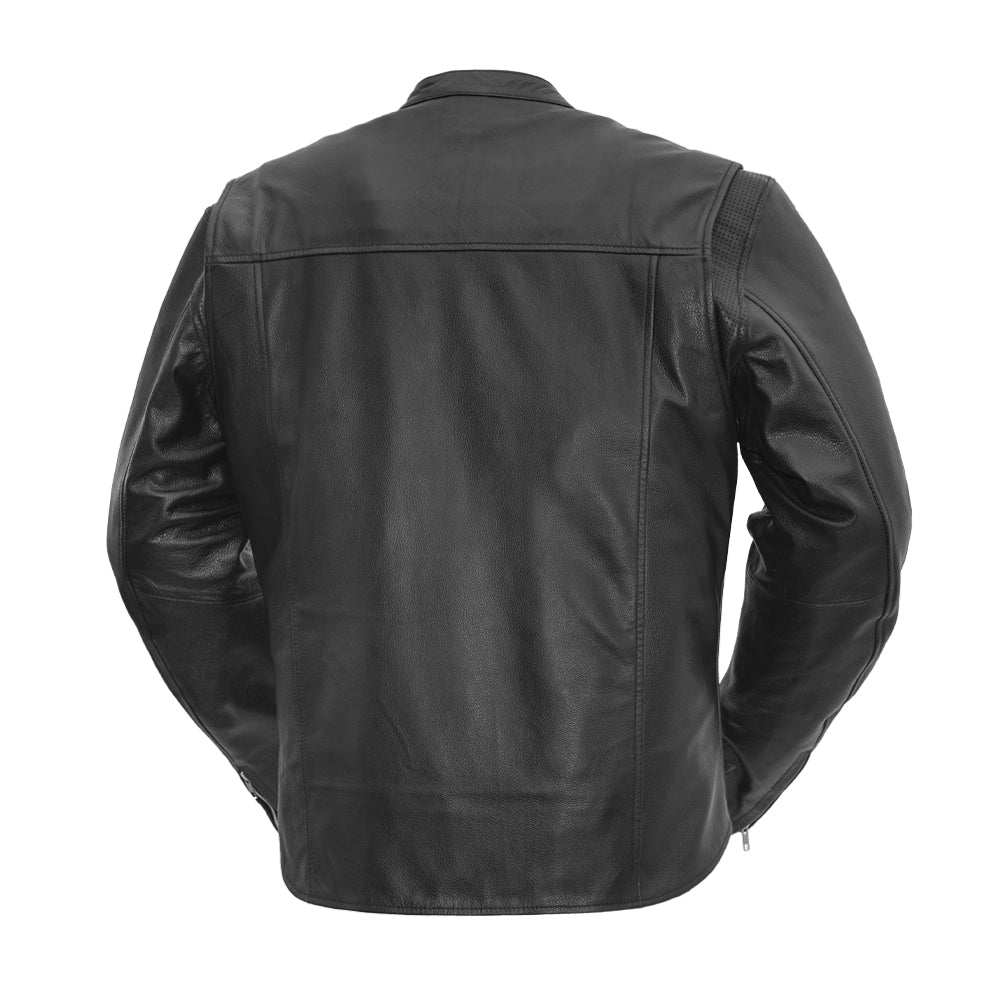 Rockstar Men's Motorcycle Leather Jacket by Demastic USA - Demastic