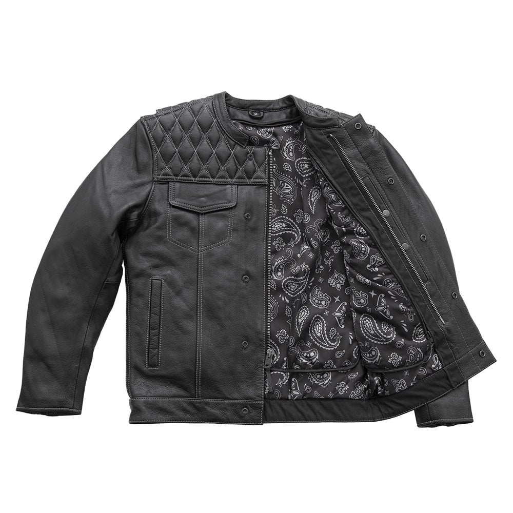 Rudmore Men’s Café Racer Leather Jacket | Demastic USA - Demastic