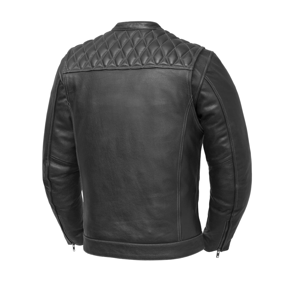 Rudmore Men’s Café Racer Leather Jacket | Demastic USA - Demastic