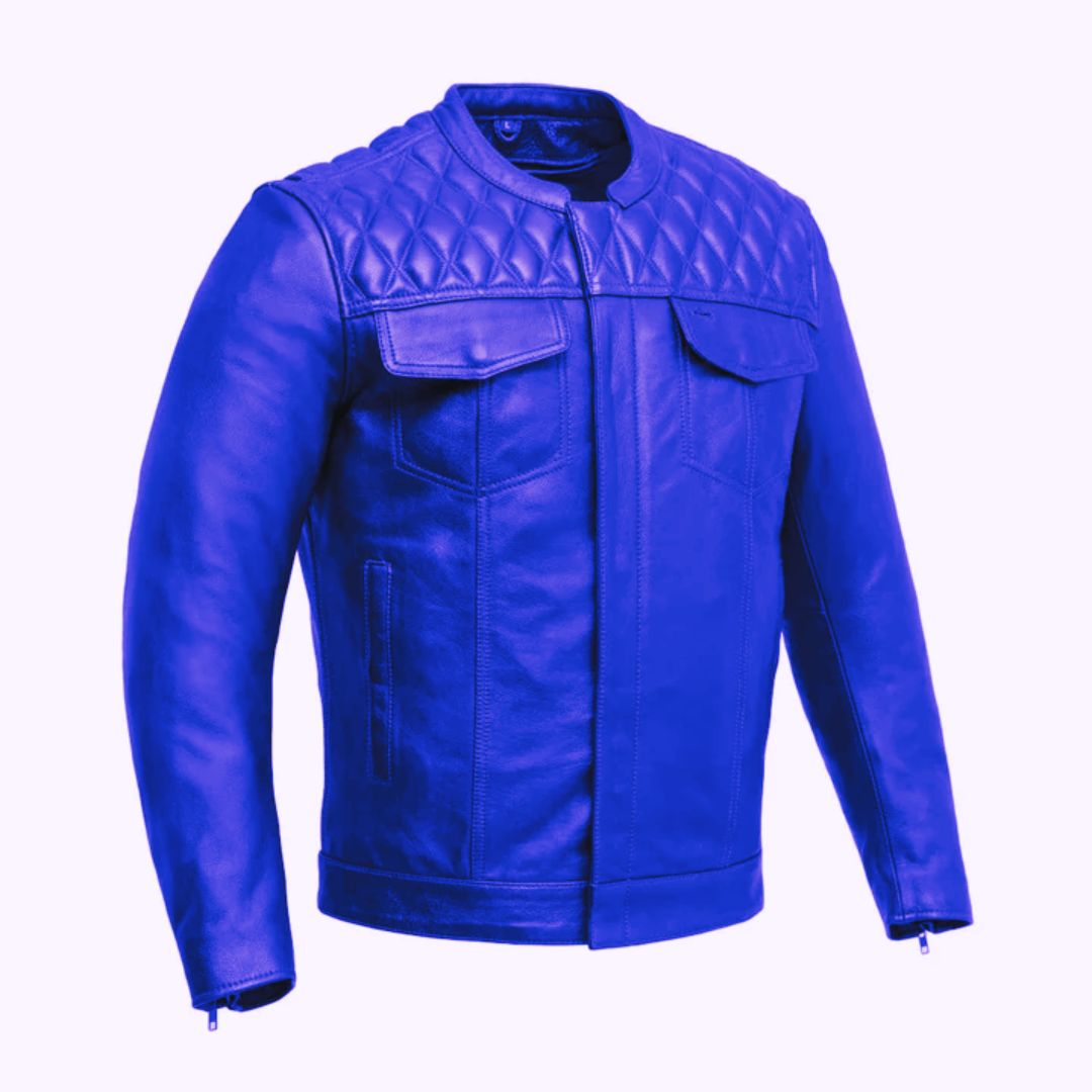 Rudmore Men’s Café Racer Leather Jacket | Demastic USA - Demastic