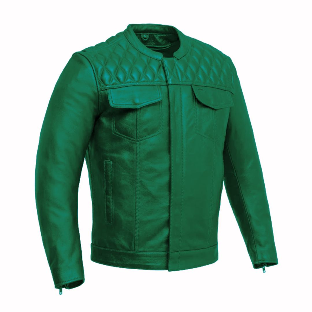 Rudmore Men’s Café Racer Leather Jacket | Demastic USA - Demastic