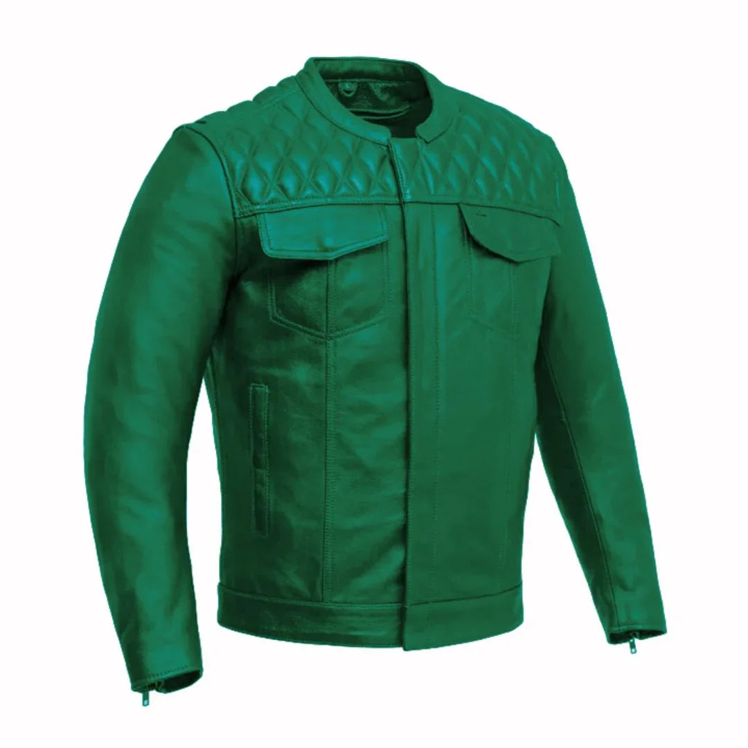 Rudmore Men’s Café Racer Leather Jacket | Demastic USA - Demastic