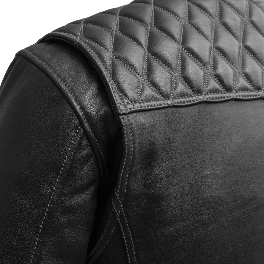 Rudmore Men’s Café Racer Leather Jacket | Demastic USA - Demastic