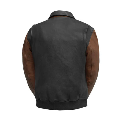 Aviator Two Tone Men's Leather Jacket | Demastic USA - Demastic