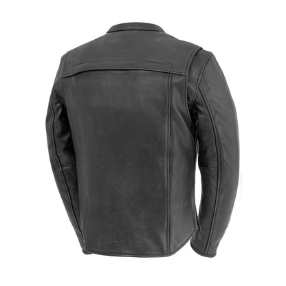 Bolt Men's Motorcycle Leather Jacket | Demastic USA - Demastic