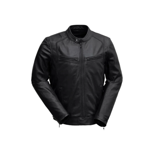 Clarson Men Jacket by Demastic Leather USA
