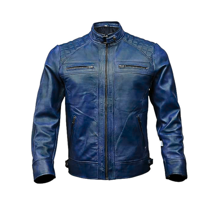 Handcrafted Leather Jacket by Demastic Leather USA 