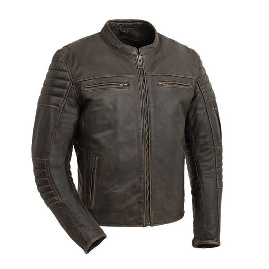 Hendrix Men’s Classic Riding Leather Jacket | Demastic USA - Demastic