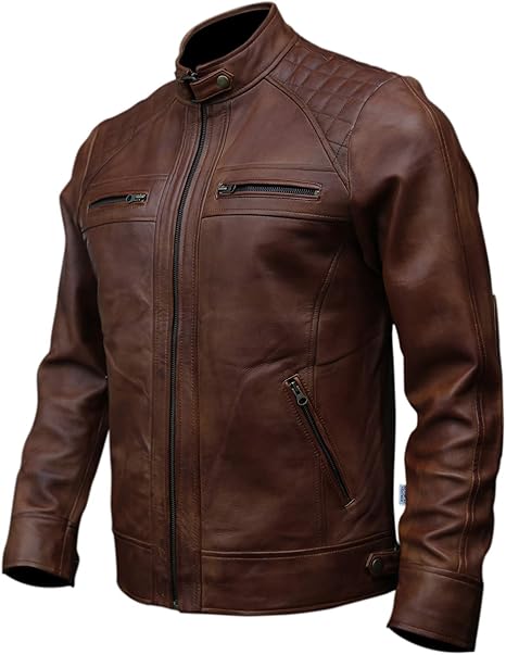 Handcrafted Real Leather Biker Jacket | Demastic USA