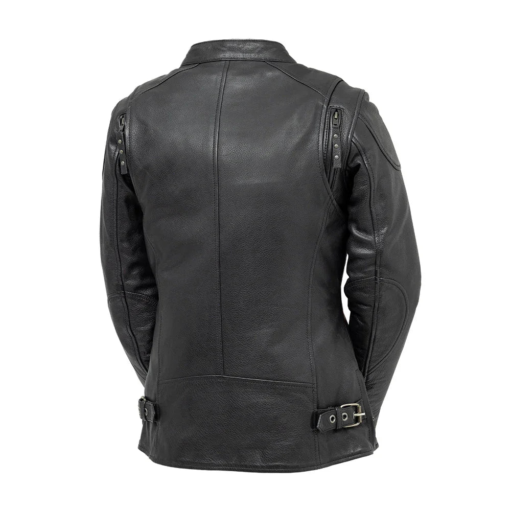 Jill Women's Motorcycle Leather Jacket | Demastic USA - Demastic