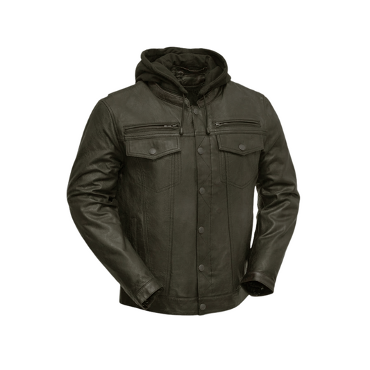 Lambor Men's Motorcycle Leather Jacket | Demastic USA - Demastic