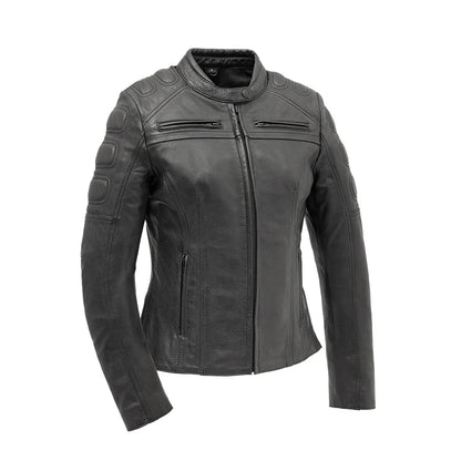 Lindsey Women’s Motorcycle Leather Jacket | Demastic USA - Demastic