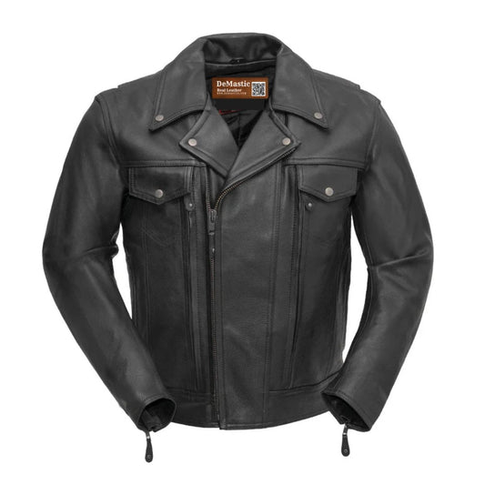 Maestro Men's Motorcycle Leather Jacket | Demastic USA - Demastic