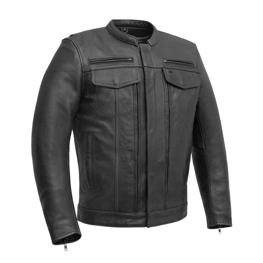 Raptor Men's Motorcycle Leather Jacket | Demastic - Demastic