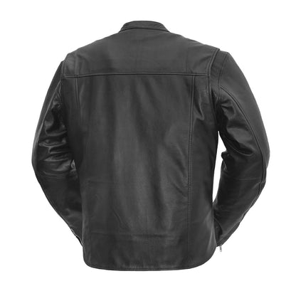 Rockstar Men's Motorcycle Leather Jacket by Demastic USA - Demastic