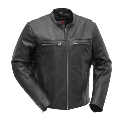 Rockstar Men's Motorcycle Leather Jacket by Demastic USA - Demastic