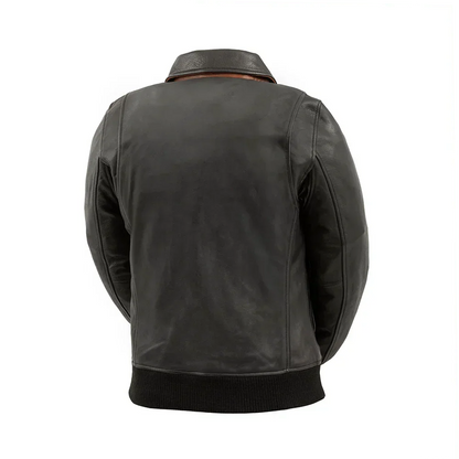 Sophia Women's Moto Bomber Leather Jacket | Demastic USA - Demastic