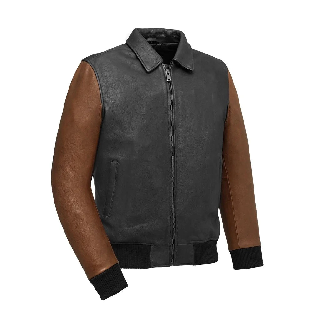 Aviator Two Tone - Men's Leather Jacket