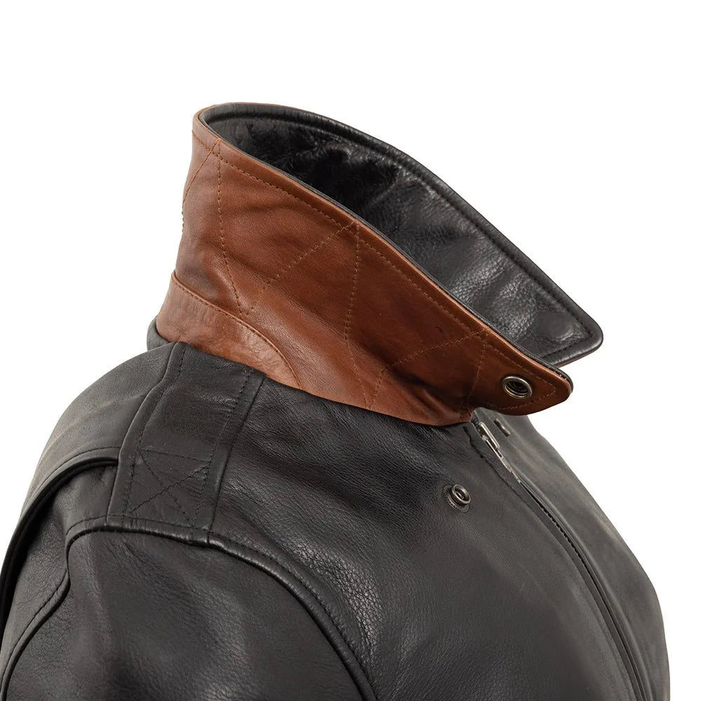 Sophia - Women's Moto Bomber Leather Jacket | Premium Genuine Leather