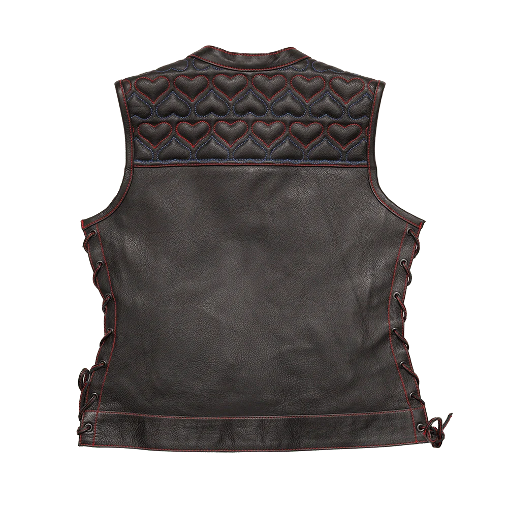 Rilley Women’s Motorcycle Leather Vest | Stylish & Durable Riding Gear