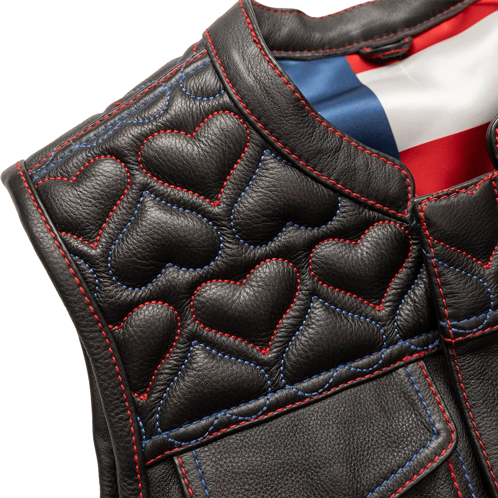 Rilley Women’s Motorcycle Leather Vest | Stylish & Durable Riding Gear
