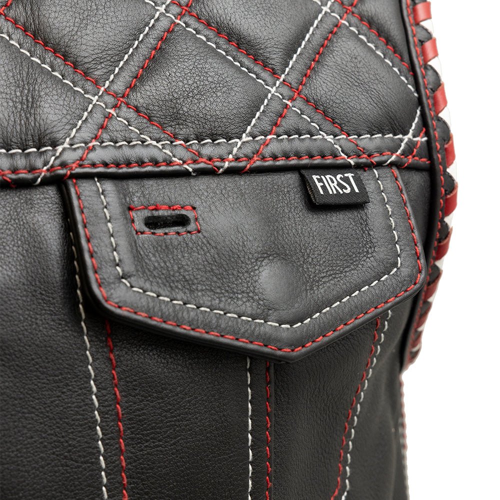 Dravok - Men's Motorcycle Leather Vest