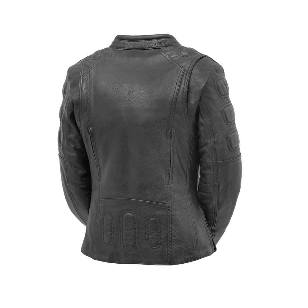 Lindsey Women’s Motorcycle Leather Jacket | Stylish and Protective Riding Gear